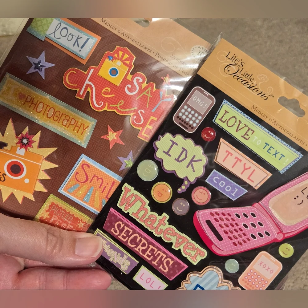 Scrapbook Embellishments Bundle Paper Crafts Stickers